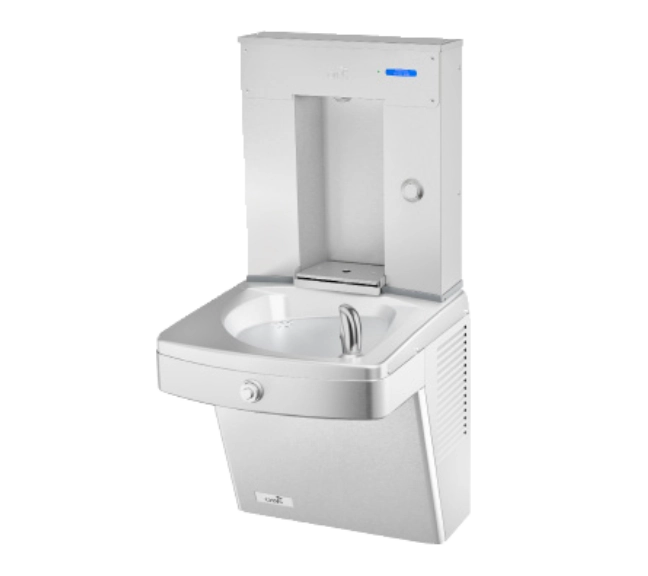 Anti-Vandal Wall Mounted Outdoor Chilled Bottle Refill Station and Fountain PGVD8SVDBF - View 1