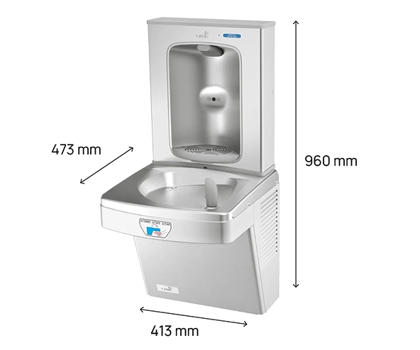 oasis contactless bottle filler and contactless fountain