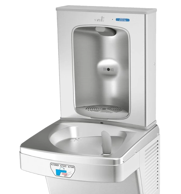 oasis contactless bottle filler and contactless fountain