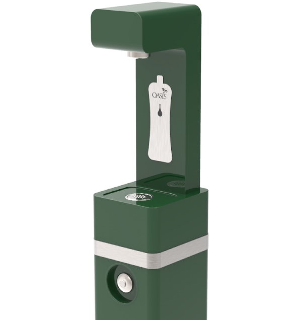 oasis freestanding outdoor bottle filling station