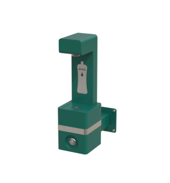 wall mounted outdoor manual ambient bottle refill station green 044003P001