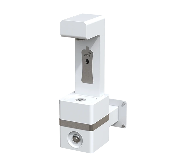 wall mounted outdoor manual ambient bottle refill station white 044003P001